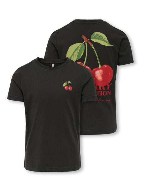 Kinder T-Shirt NANCY Black Cherry Perfection/Cherry Regular Fit