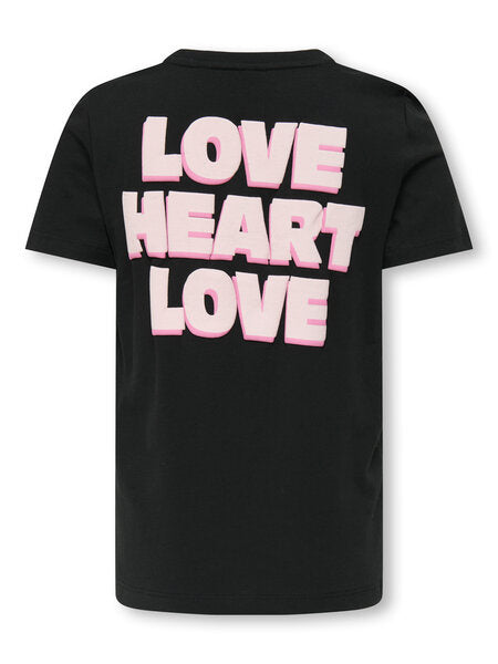 Kinder T-Shirt SENNA Schwarz Liebe Liebe Liebe Regular Fit