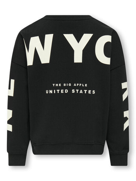 Kinderpullover DITTE Schwarz New York Regular Fit