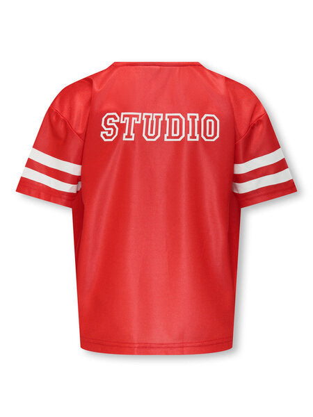 Kids T - shirt LULU Mars Red White Lines/23/Studio Regular Fit