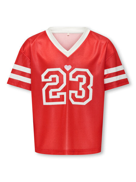 Kids T - shirt LULU Mars Red White Lines/23/Studio Regular Fit