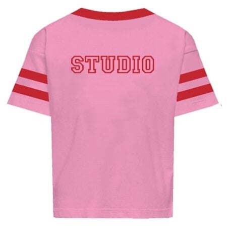 Kinder T-Shirt LULU Begonia Pink Mars Red Lines/23/Studio Regular Fit
