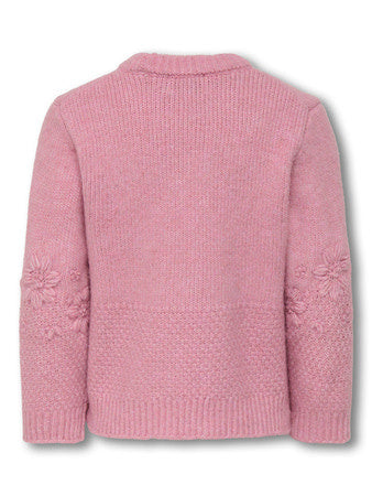 Mini Pullover TANYA FLOWER Mauve Orchid Melange Regular Fit