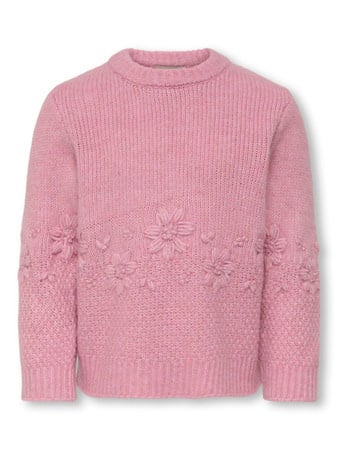 Mini Pullover TANYA FLOWER Mauve Orchid Melange Regular Fit