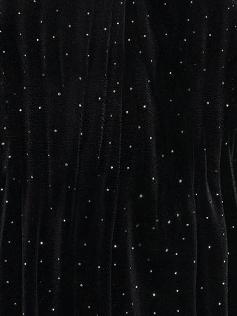 Kids jurk VELLA VELVET Black Studs Regular Fit