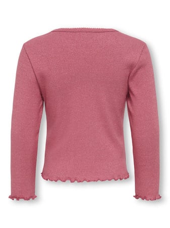 Mini longsleeve TRINNY Rose Wine DTM Lurex Tight Fit