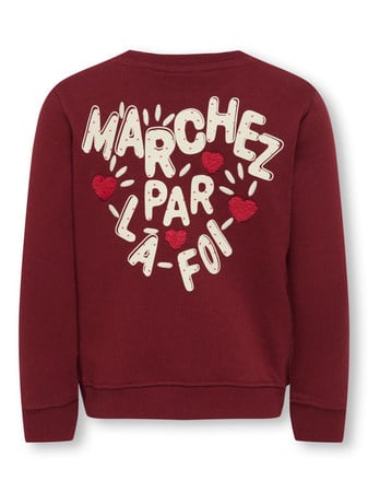 Mini trui FRIDA Cabernet Marchez Pa La Foi Regular Fit