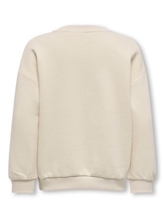 Mini trui KATE Birch Heart/Pearl Loose Fit