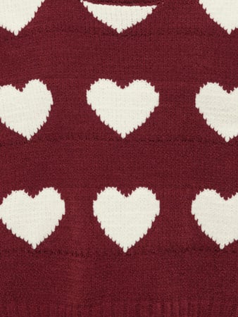 Kids trui SUS Cabernet Heart/Egret Regular Fit