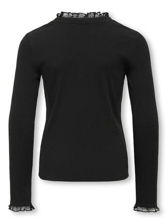 Kids longsleeve LESLIE Black Regular Fit