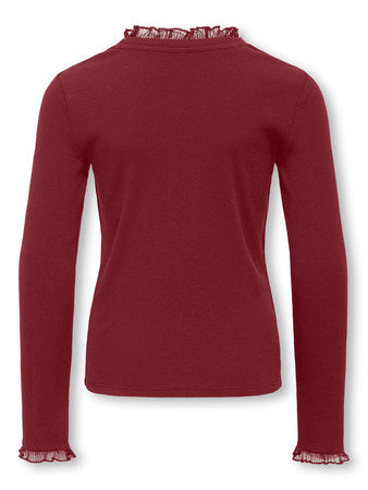 Kids longsleeve LESLIE Cabernet Regular Fit