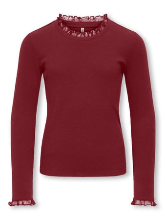 Kids longsleeve LESLIE Cabernet Regular Fit