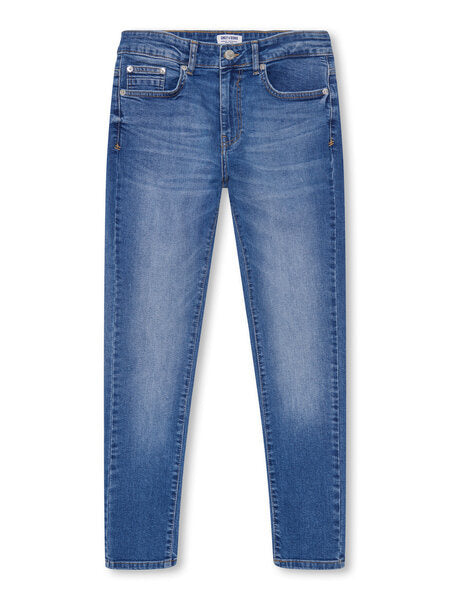 Jeans YOKE Medium Blue Denim Tapered Fit