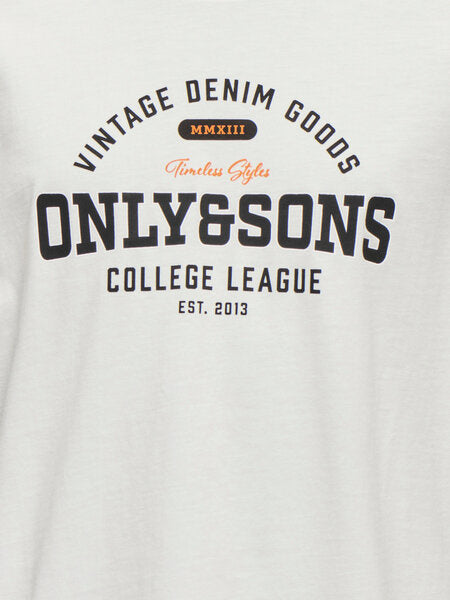 T - shirt LENNY Cloud Dancer College League Regular Fit