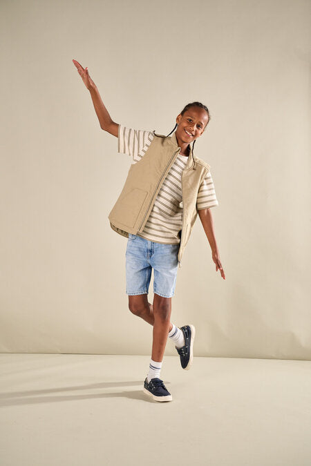 T - shirt IAN Chinchilla White Regular Fit