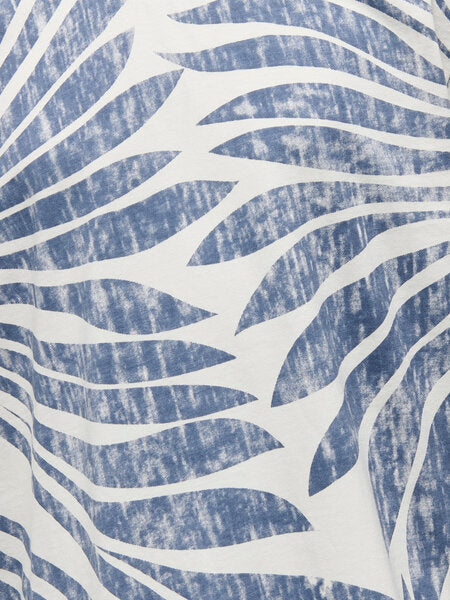 T - shirt ZEKE Egret Vintage Indifo Relaxed Fit