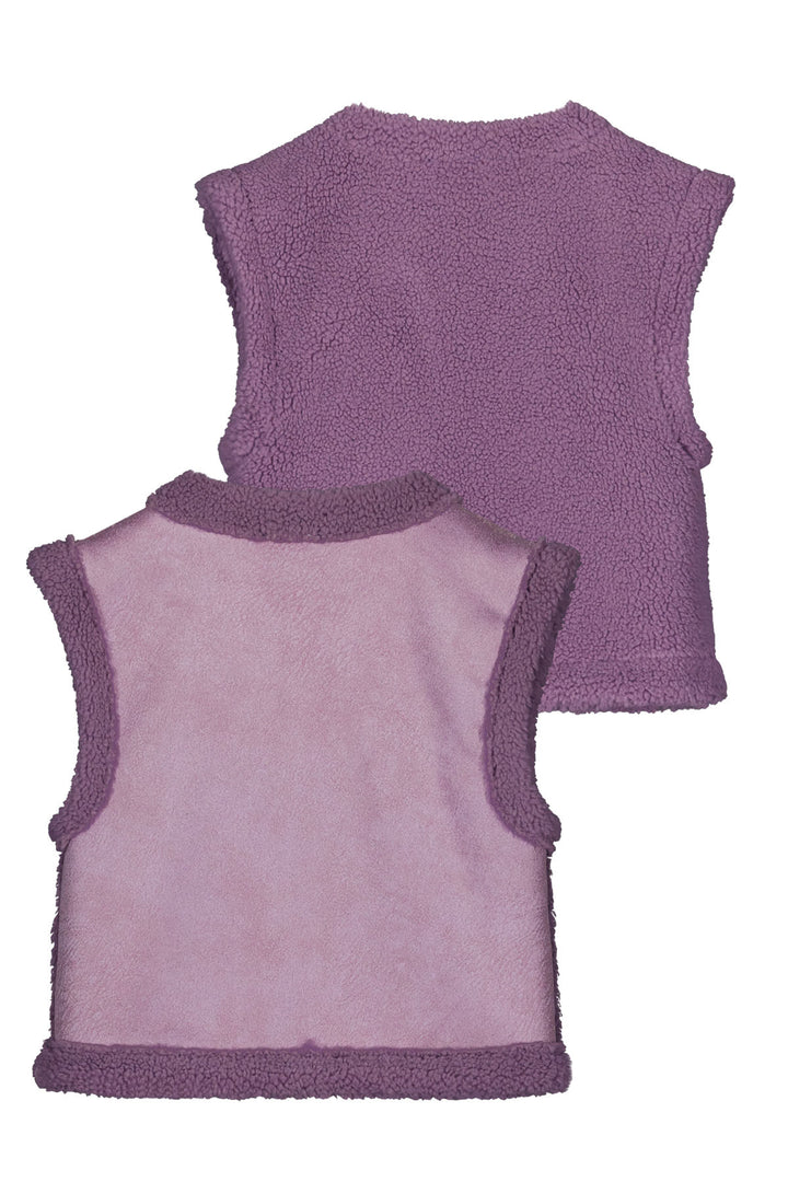 Kids trui Dewi Flo reversible teddy Lavendel