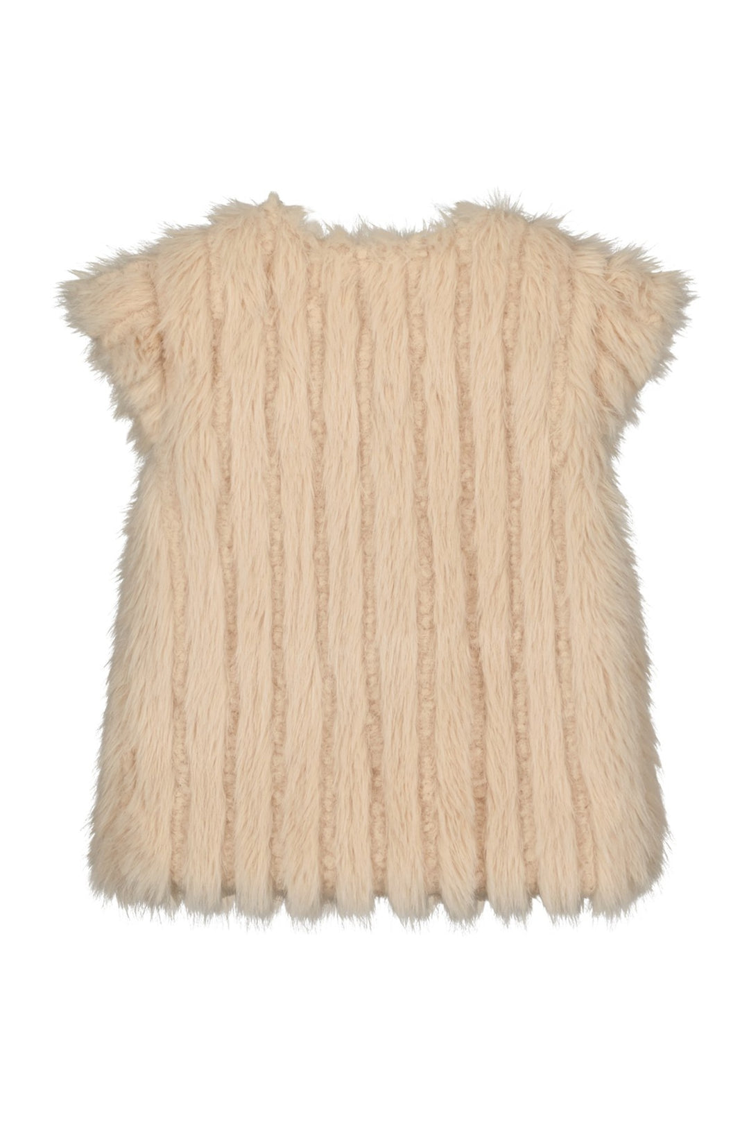 Kids gilet Doutze Flo long hair fur Taupe