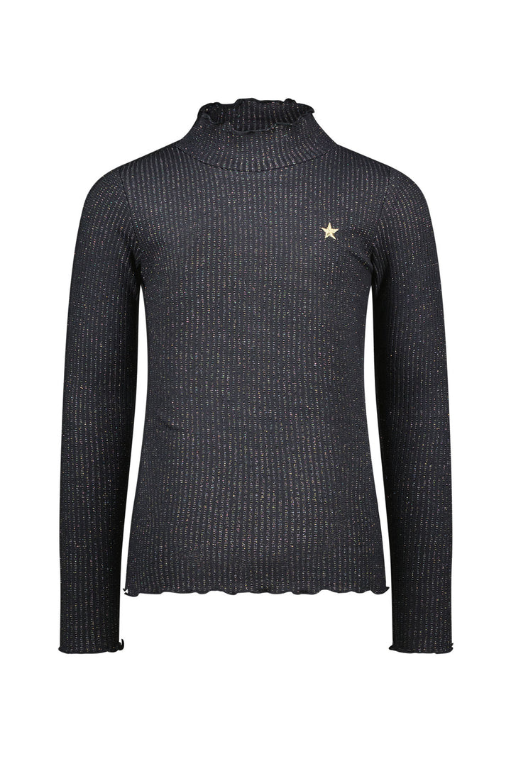 Kids longsleeve Eef Flo lurex rib coll Antra