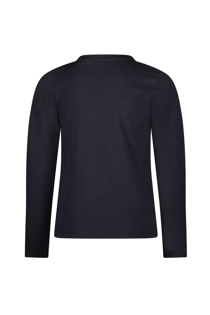 Kids longsleeve Emy Flo ls shirt with embroidery artwork Navy