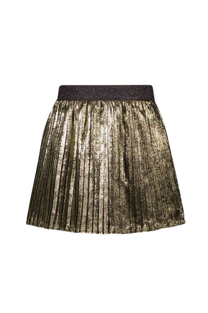 Kids rok Holly Flo plisse in golden woven fabric Gold