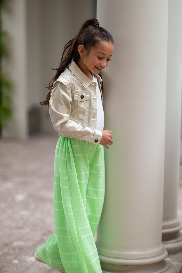 Spijkerjas golden Soft gold