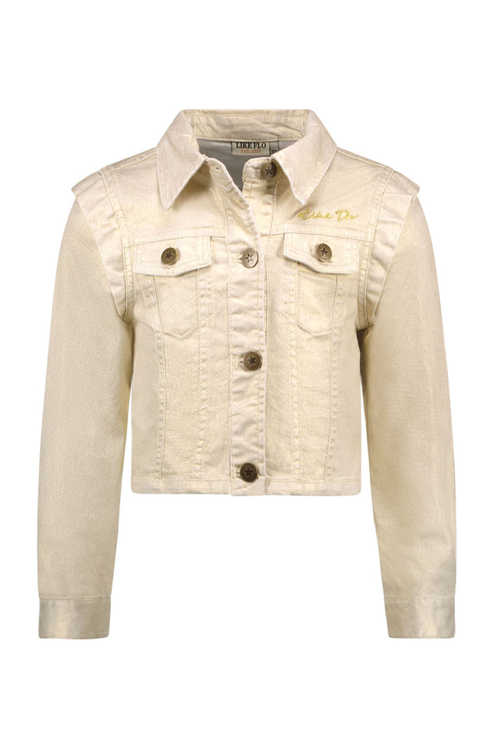 Spijkerjas golden Soft gold