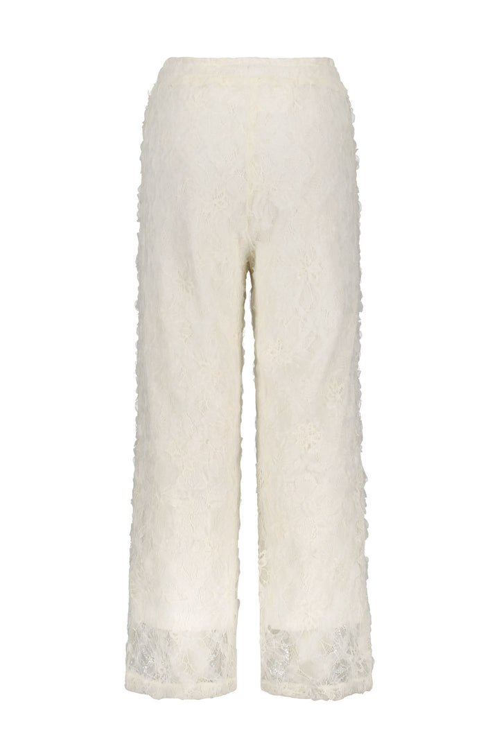 Hose gewebt mit Futter Off white