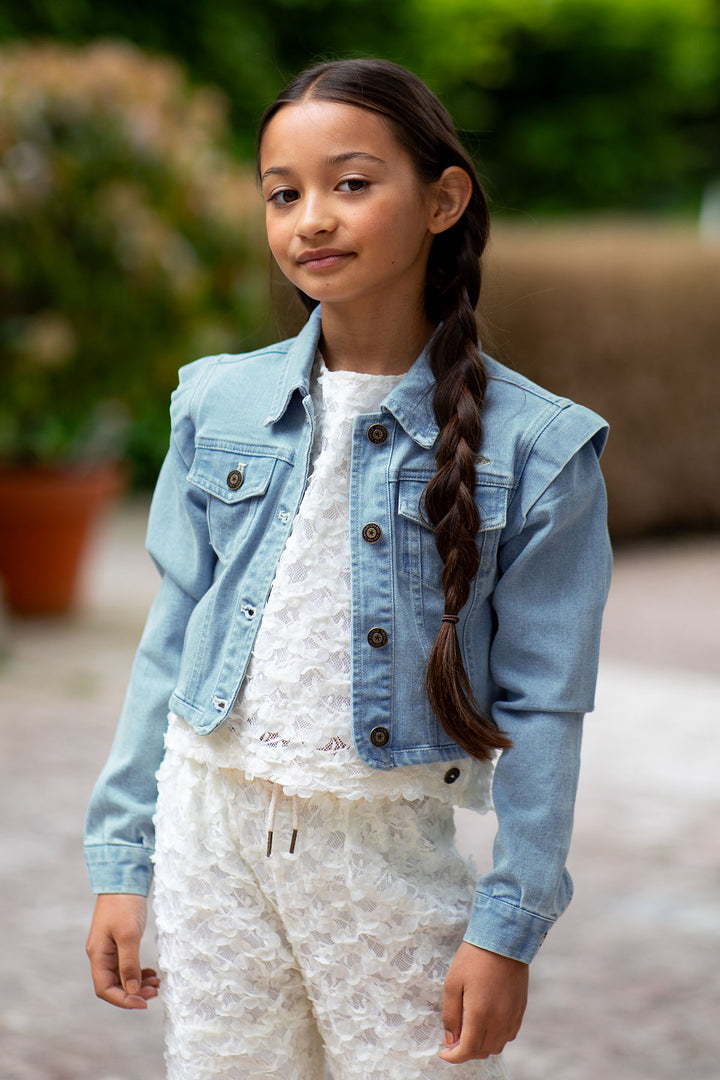 Hose gewebt mit Futter Off white