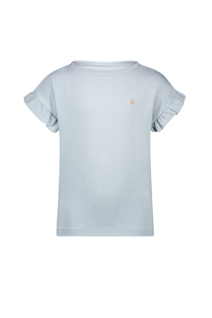 Kids T - shirt Emma Flo girls jersey glitter tee Ice blue