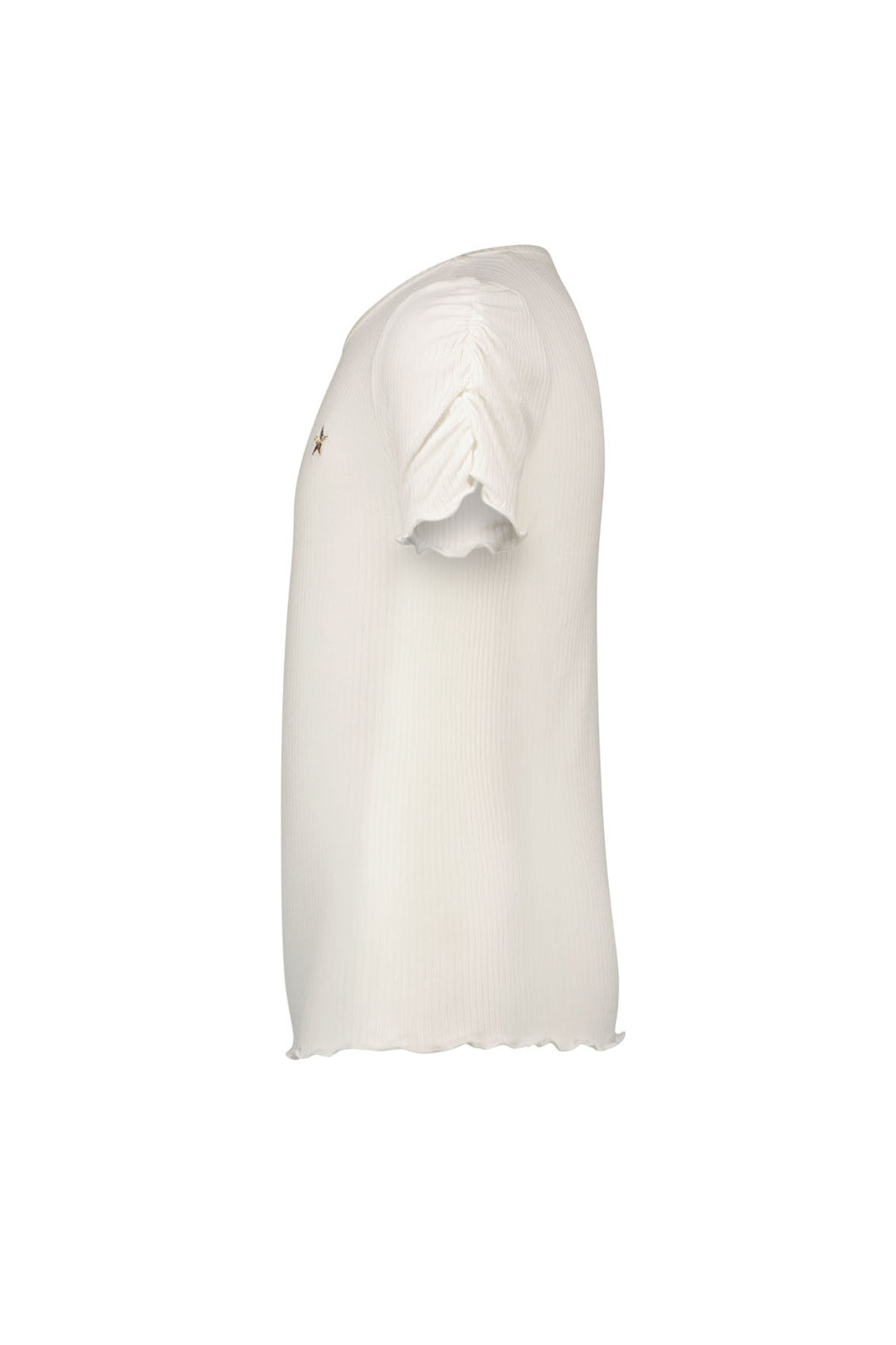 Kids T - shirt Elise Flo girls rib ss shirt Off white