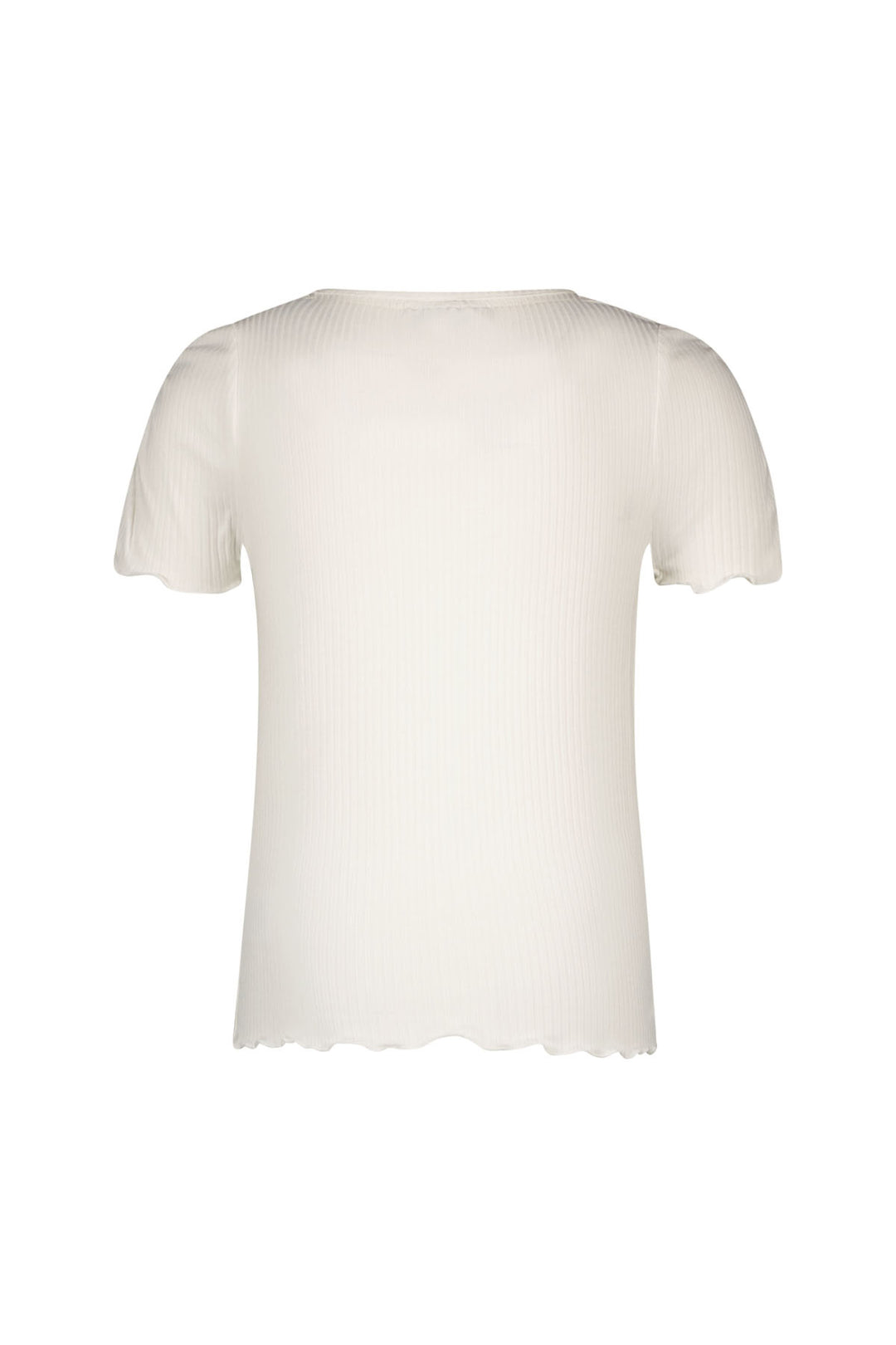 Kids T - shirt Elise Flo girls rib ss shirt Off white