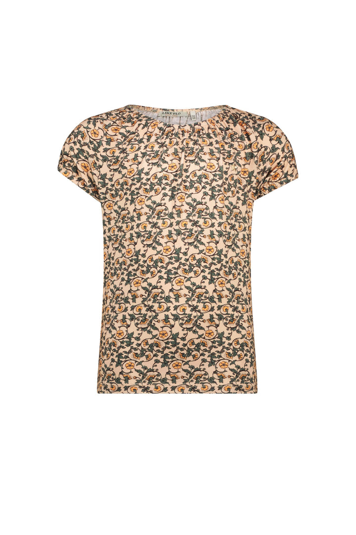 Kids T - shirt Flo girls top with elastic Flower