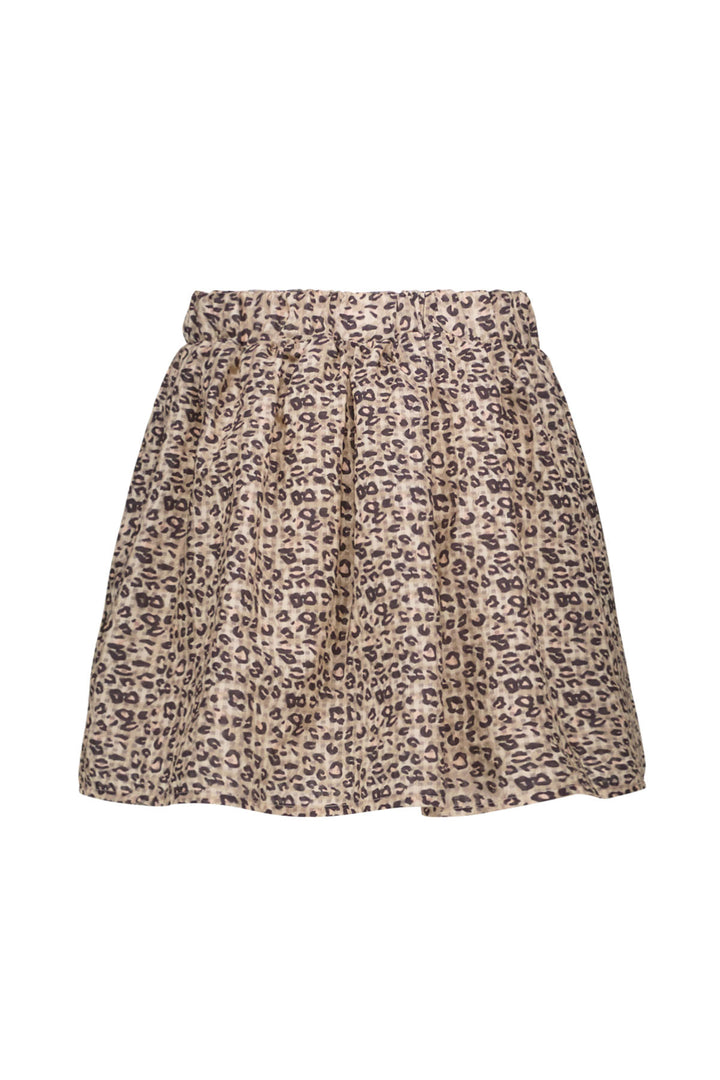 Kids rok Sophie Flo girls skirt with buttons peachy leopard