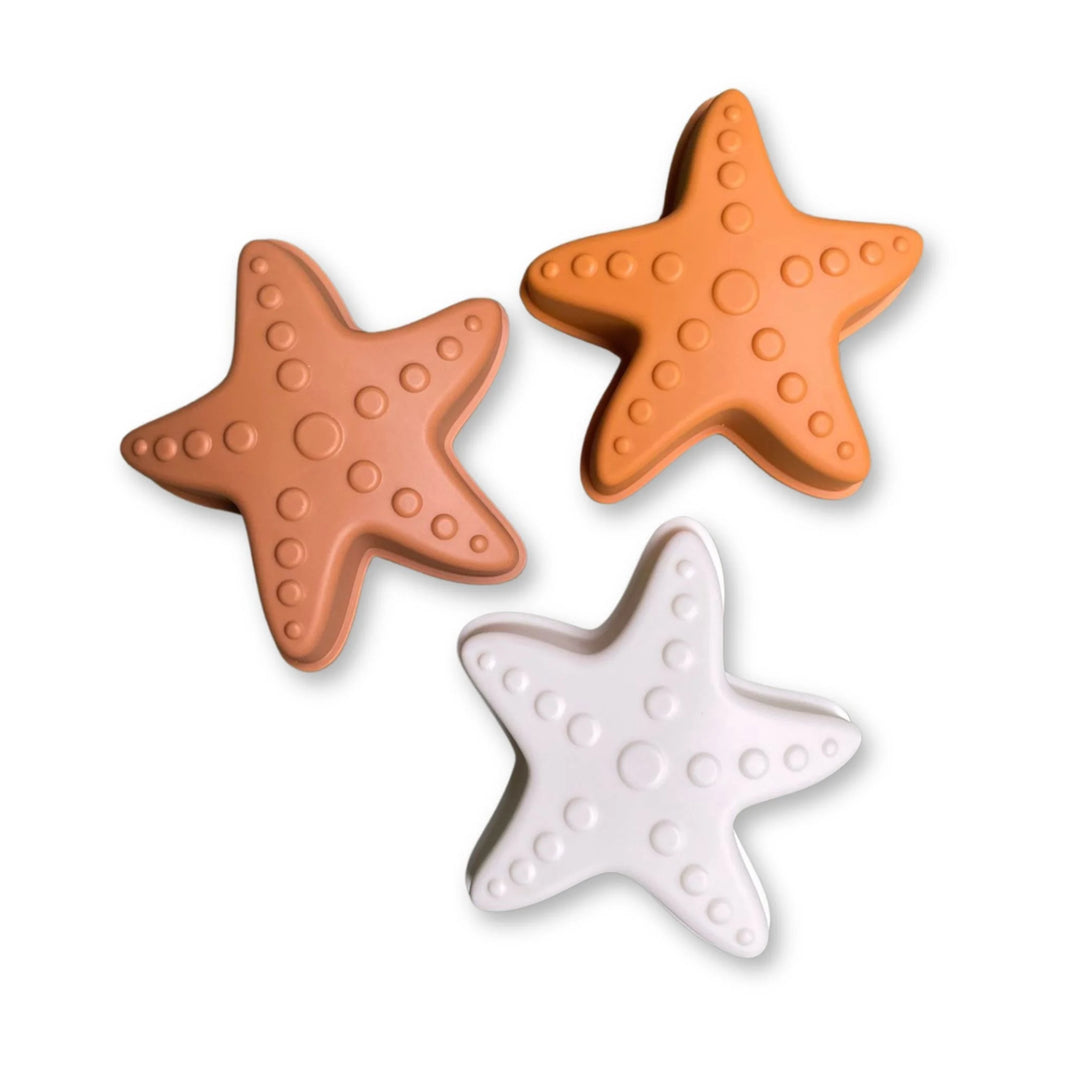 Strandspeelset Sea Star Silicone 12x9 cm