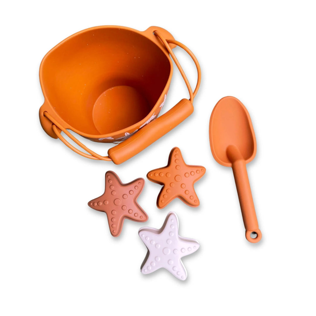 Strandspeelset Sea Star Silicone 12x9 cm