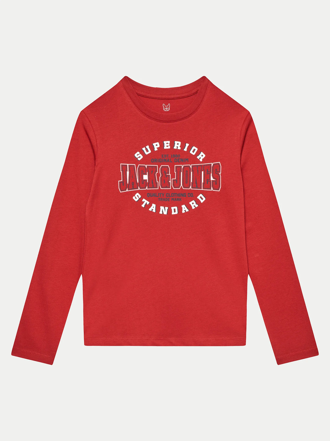 T - shirt LOGO Red Ochre WHITE + NAVY BLAZER Regular Fit