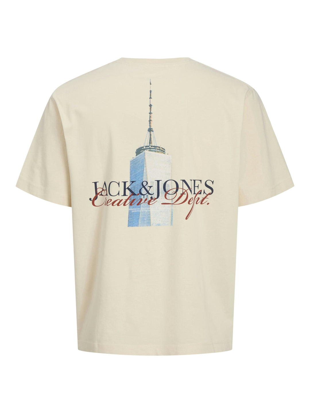 Kinder T-Shirt BOSTON FOTO Antique White_Lockerer Schnitt