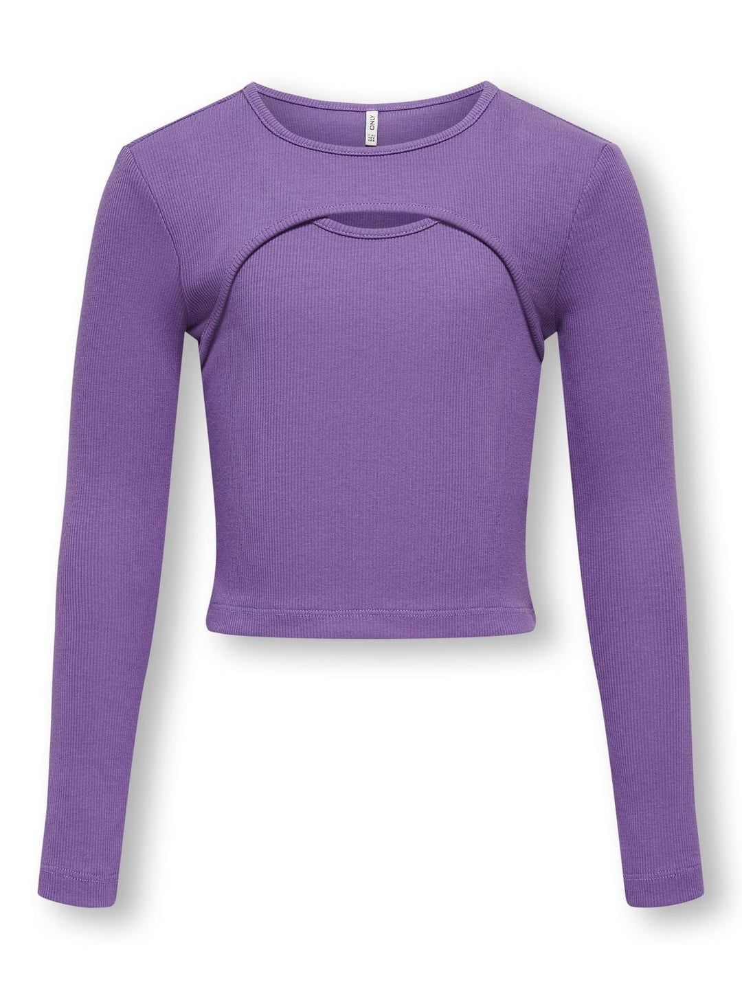 Kids longsleeve NESSA Crushed Grape Front Cut Out Tight Fit