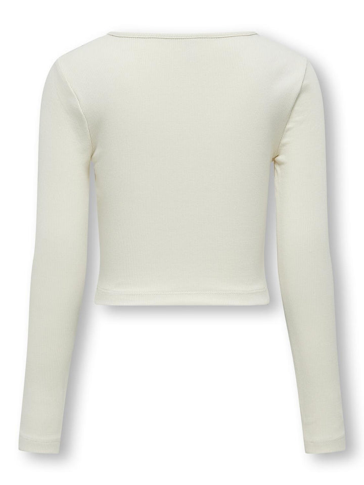 Kids longsleeve NESSA Birch Double Front Cut Out Tight Fit