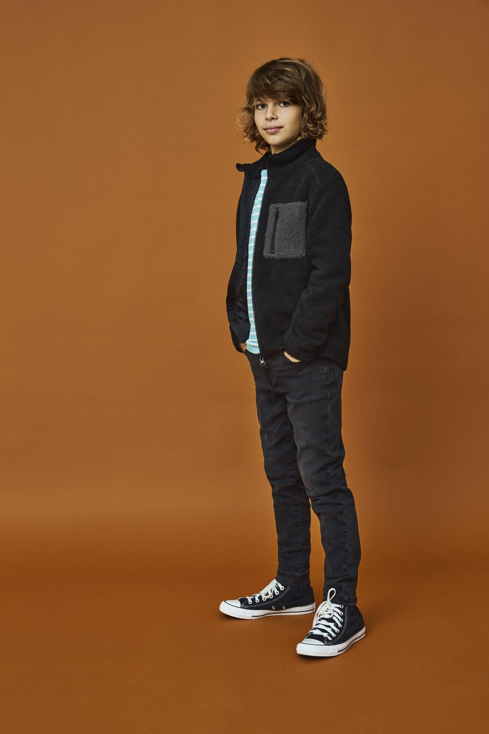 Spijkerbroek ALEC Washed Black Tapered Fit