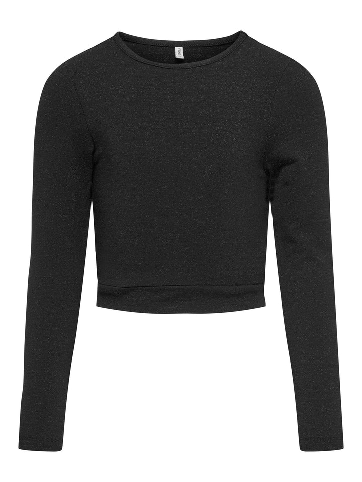 Kids longsleeve ROMA Black Side Cut Out Tight Fit