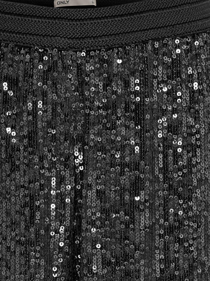 Kids broek FRANSA Black DTM Sequins Straight Fit