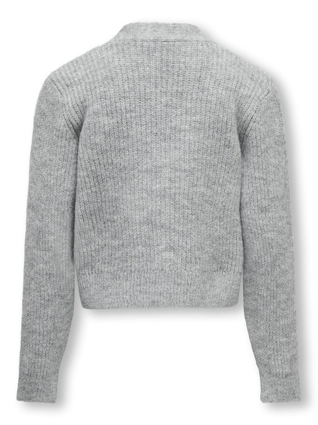 Kids vest ORIANA Light Grey Melange SILVER GLITTER Regular Fit