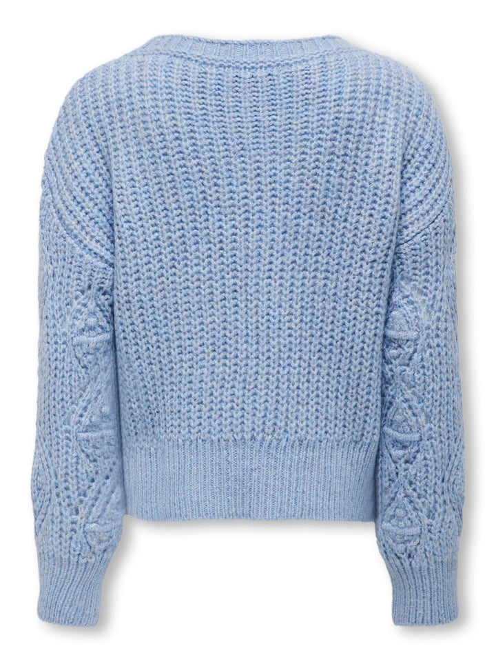 Kinderpullover ROSETTA Kaschmir Blau Multi Glitzer Reguläre Passform