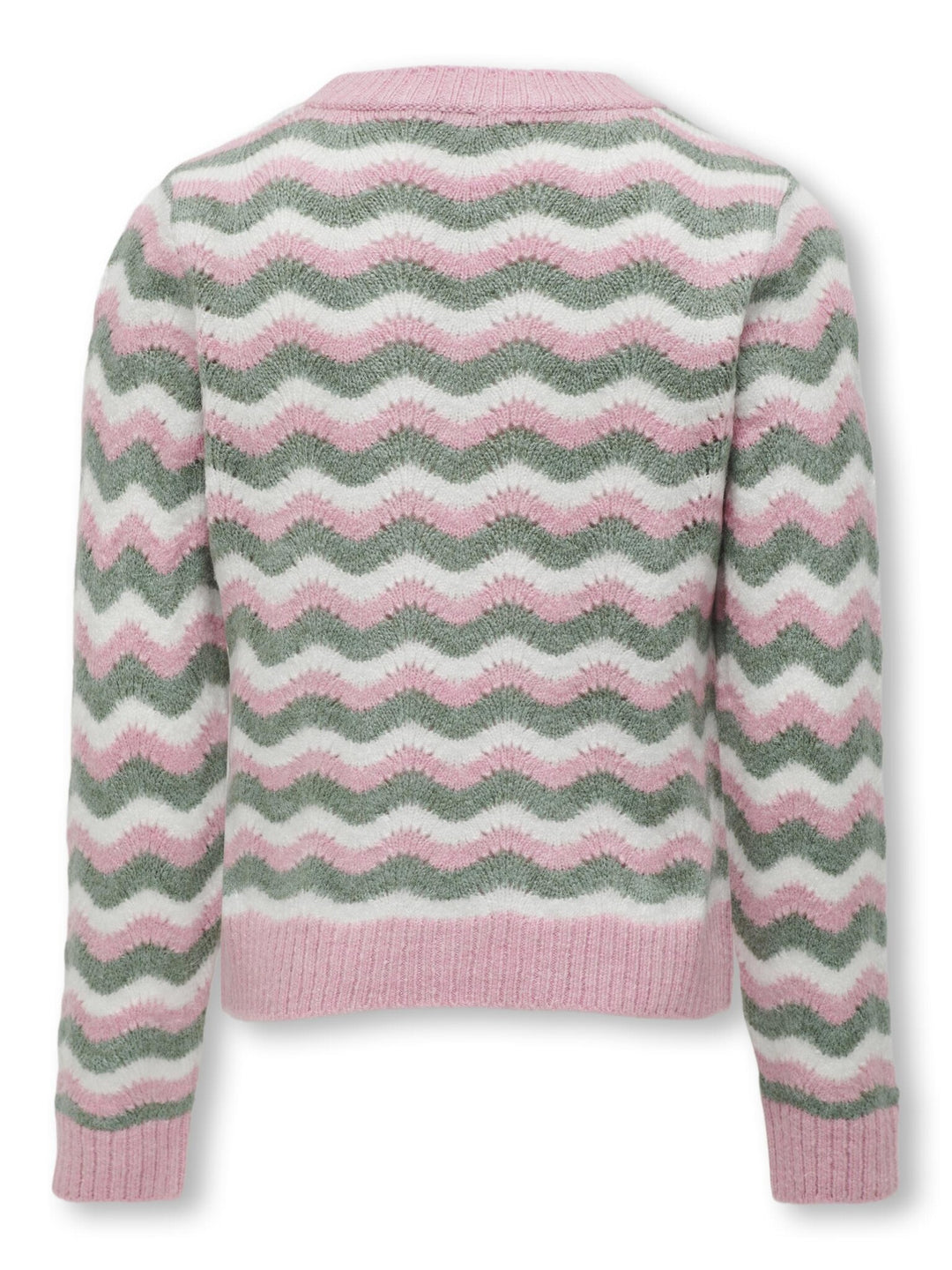 Kids trui LIA Bonbon Absinthe Green/Cloud Dancer Regular Fit