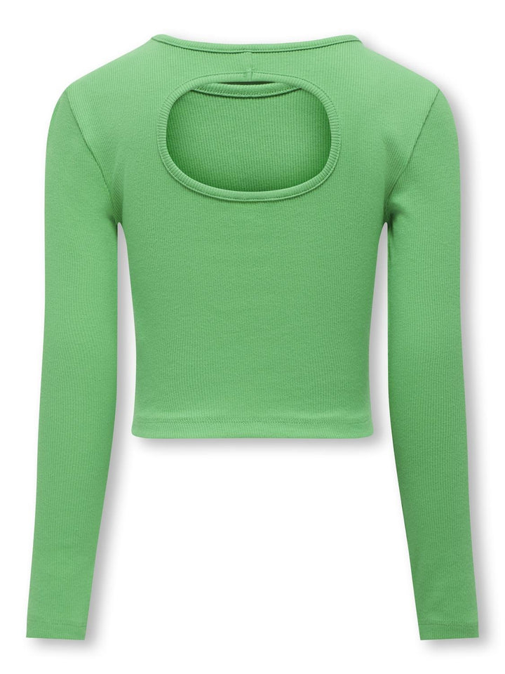 Kids longsleeve NESSA Island Green Back Cut Out Tight Fit