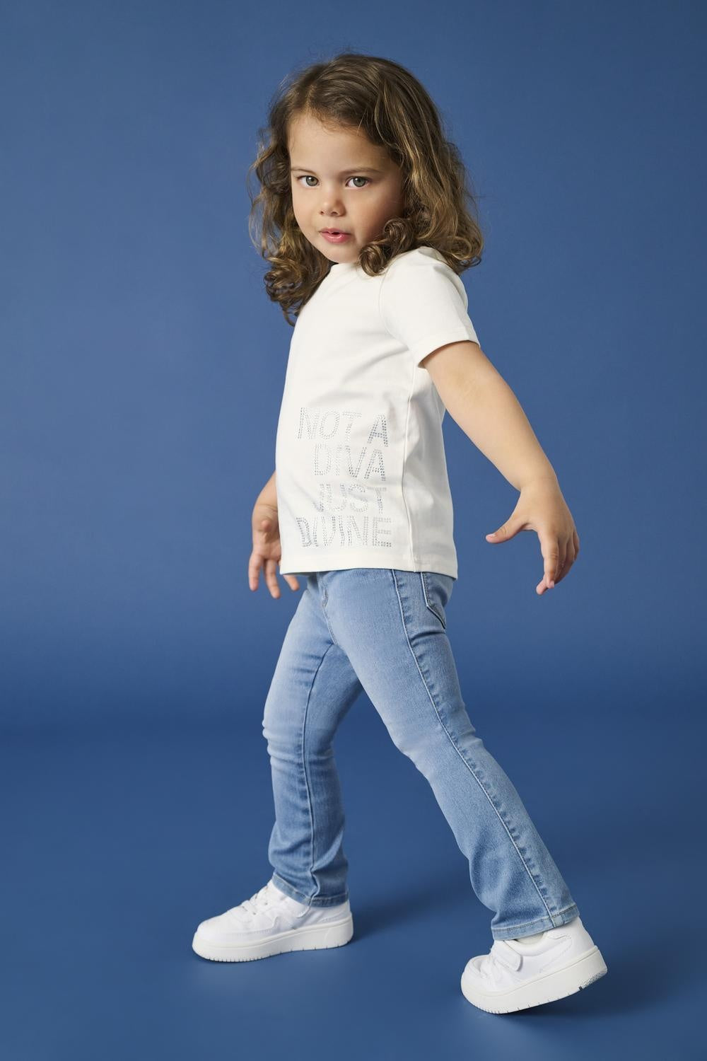 Mini Jeans ROYAL Hellblau Denim Flared Fit