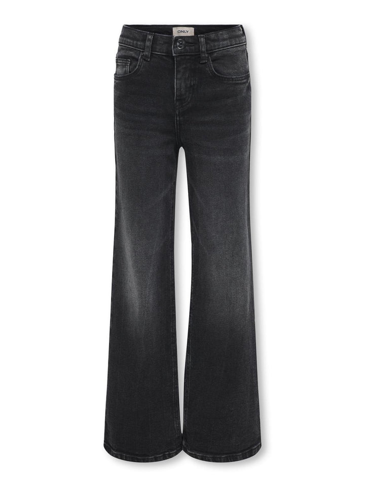 Kids spijkerbroek JUICY Washed Black Wide Leg Fit
