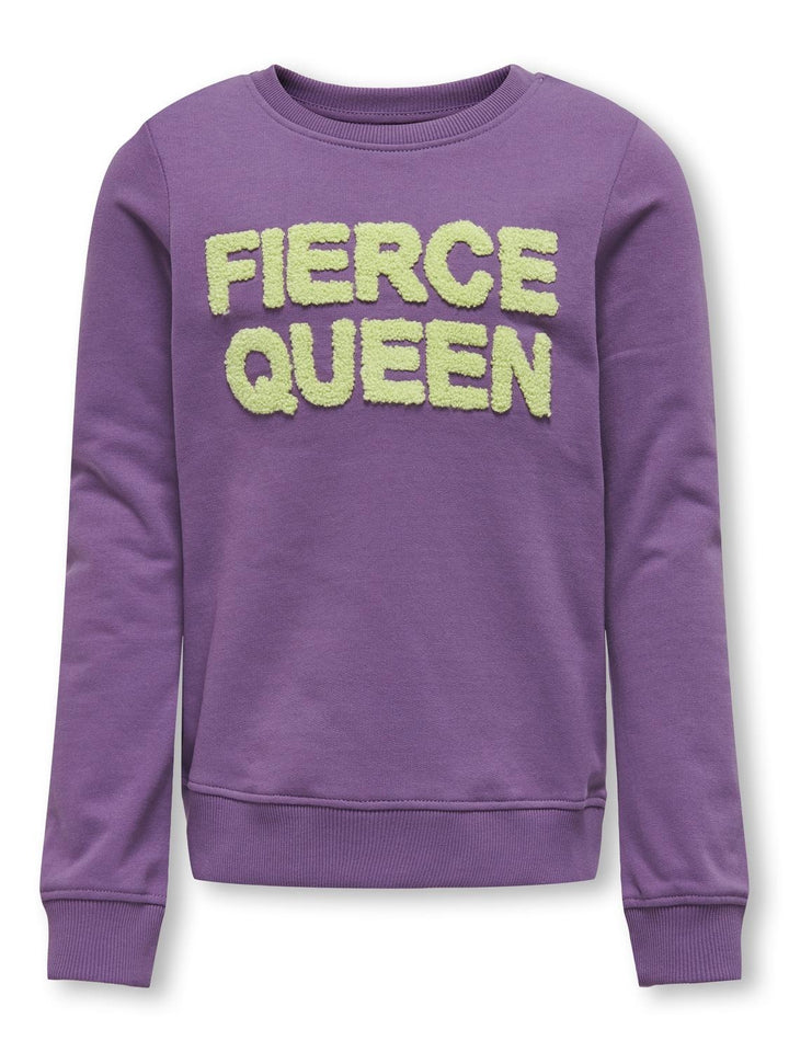 Kids trui AMELIE Crushed Grape Fierce Regular Fit